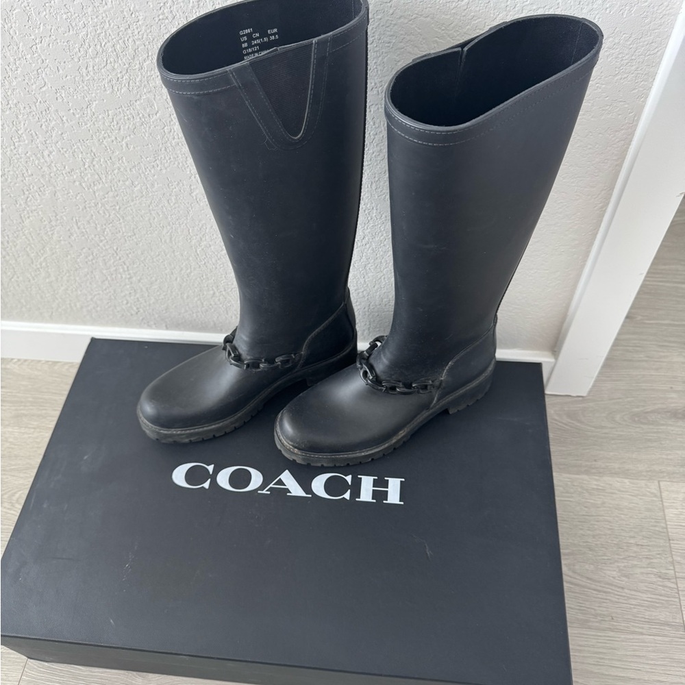 Coach Black Tall Boots